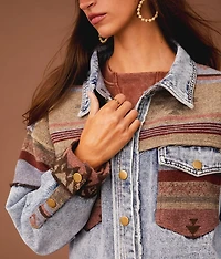 Pieced Denim Jacket