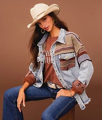 Pieced Denim Jacket