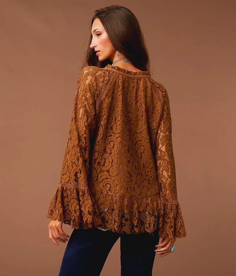 Ruffle Lace Top