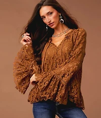 Ruffle Lace Top