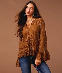 Ruffle Lace Top