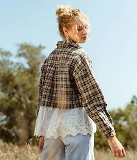 Tweed & Lace Flannel Shirt