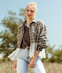 Tweed & Lace Flannel Shirt