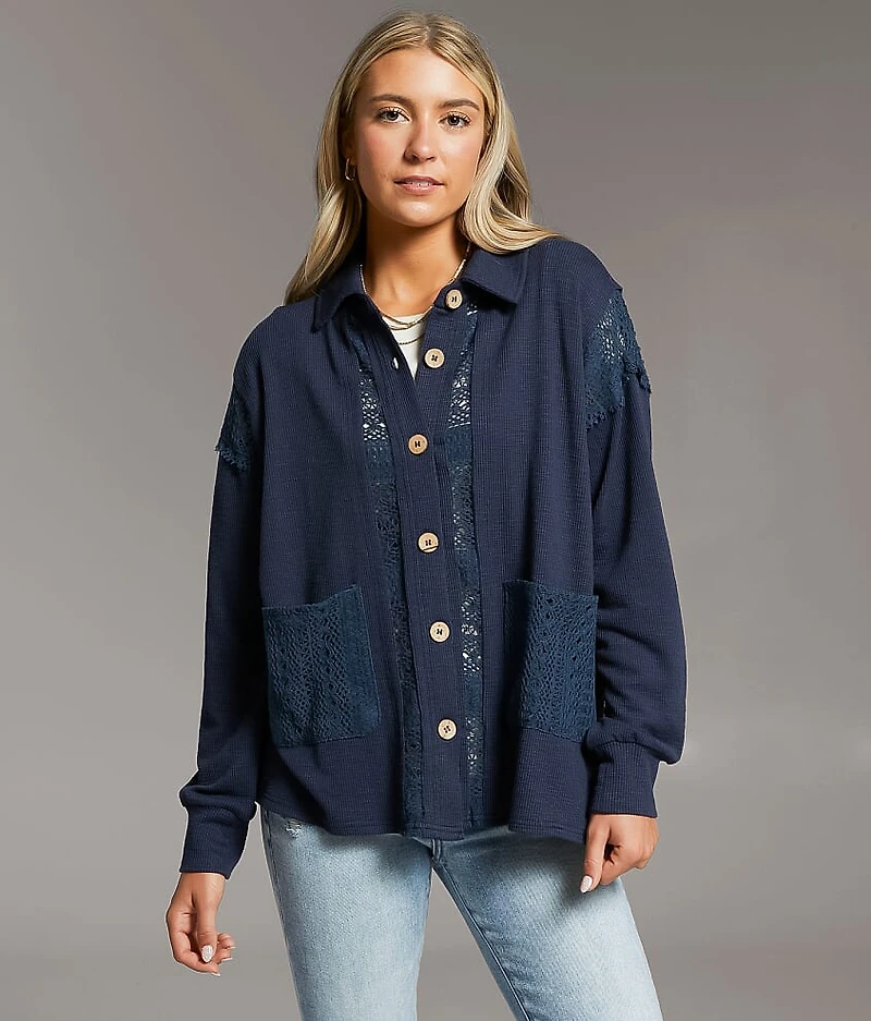 Pieced Crochet Shirt