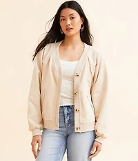 Raw Edge Cardigan