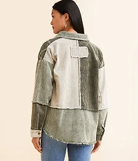 Pieced Corduroy Shacket