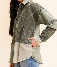 Pieced Corduroy Shacket