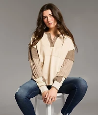 Pieced Henley Top