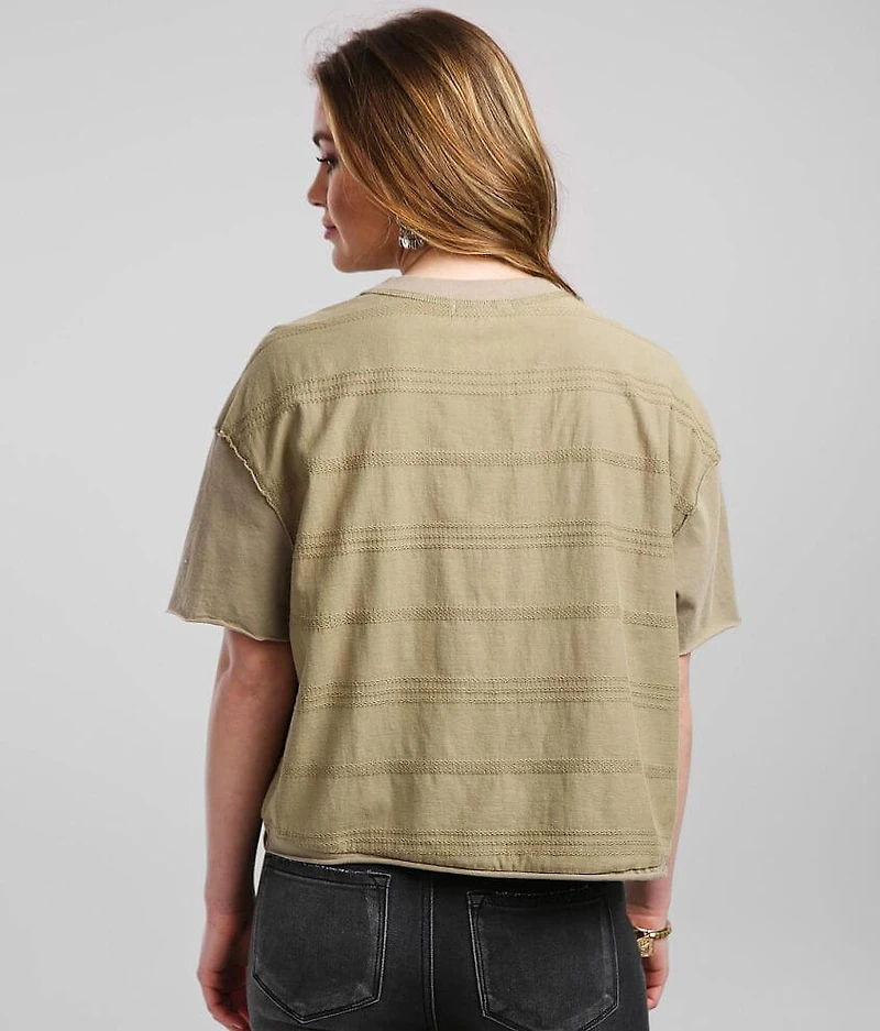 Washed Faux Pocket T-Shirt