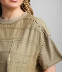 Washed Faux Pocket T-Shirt