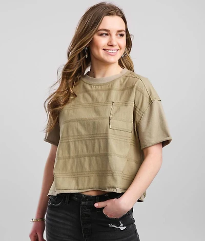 Washed Faux Pocket T-Shirt