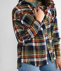 Oversized Boyfriend Flannel Shirt