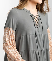 Tiered Raw Edge Top