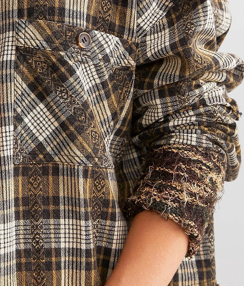 Frayed Plaid Shirt