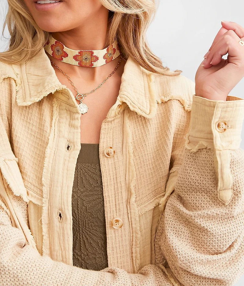 Pieced Boyfriend Shirt