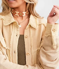 Pieced Boyfriend Shirt