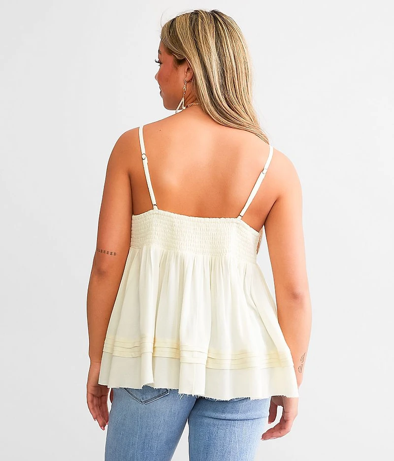 Flowy Eyelet Tank Top