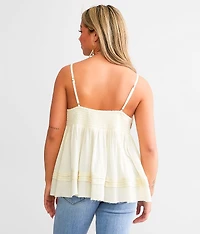 Flowy Eyelet Tank Top
