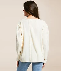 Raw Edge Pieced Henley