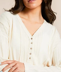Raw Edge Pieced Henley