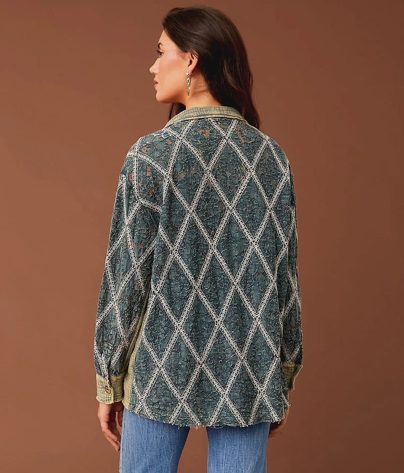 Washed Lace Shacket