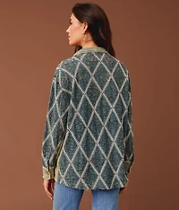 Washed Lace Shacket