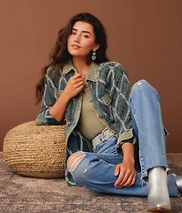 Washed Lace Shacket