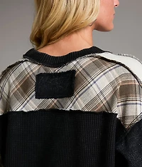 Pieced Plaid Thermal