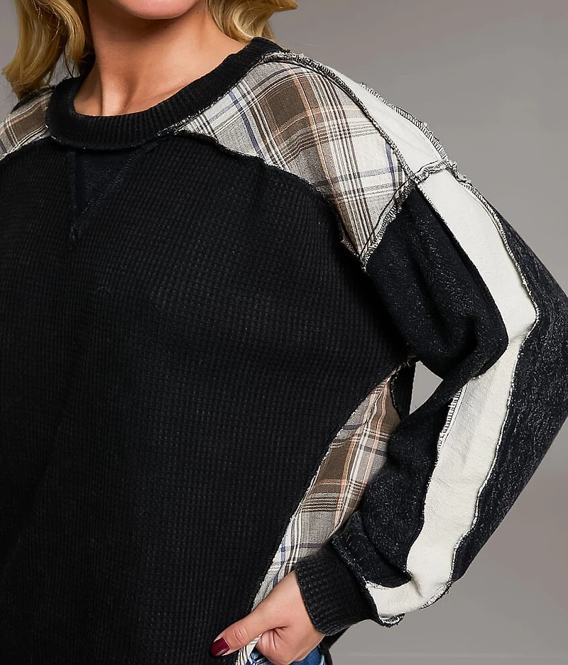Pieced Plaid Thermal