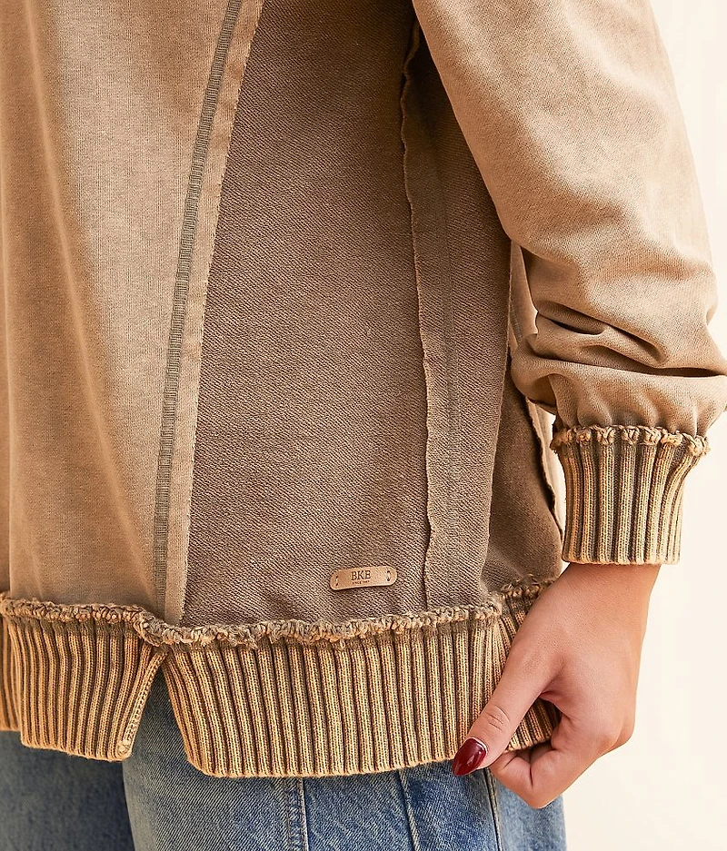 Washed Raw Edge Pullover