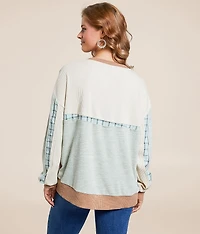 Pieced Plaid Top