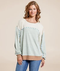 Pieced Plaid Top