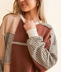 Pieced Stripe Pullover