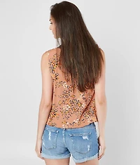 Jolt Ruffle Surplice Tank Top