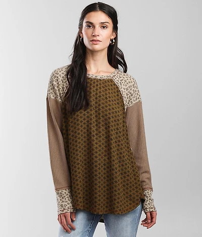 Mixed Print Top