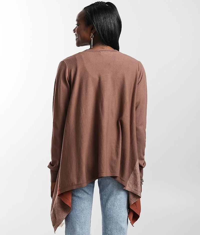 Color Block Cardigan Sweater