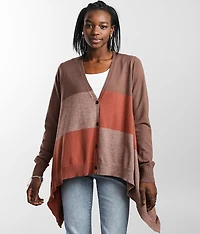 Color Block Cardigan Sweater