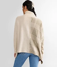 Pieced Turtleneck Sweater