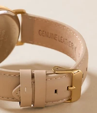Circle Leather Watch
