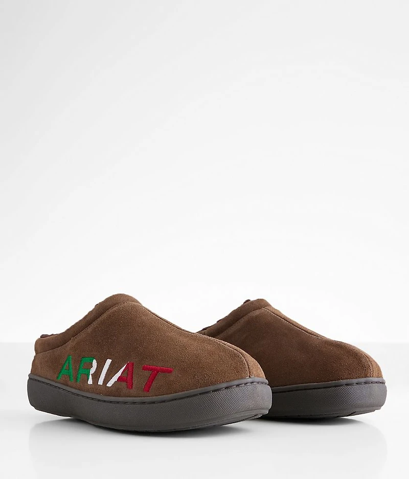 Logo Leather Clog Slipper