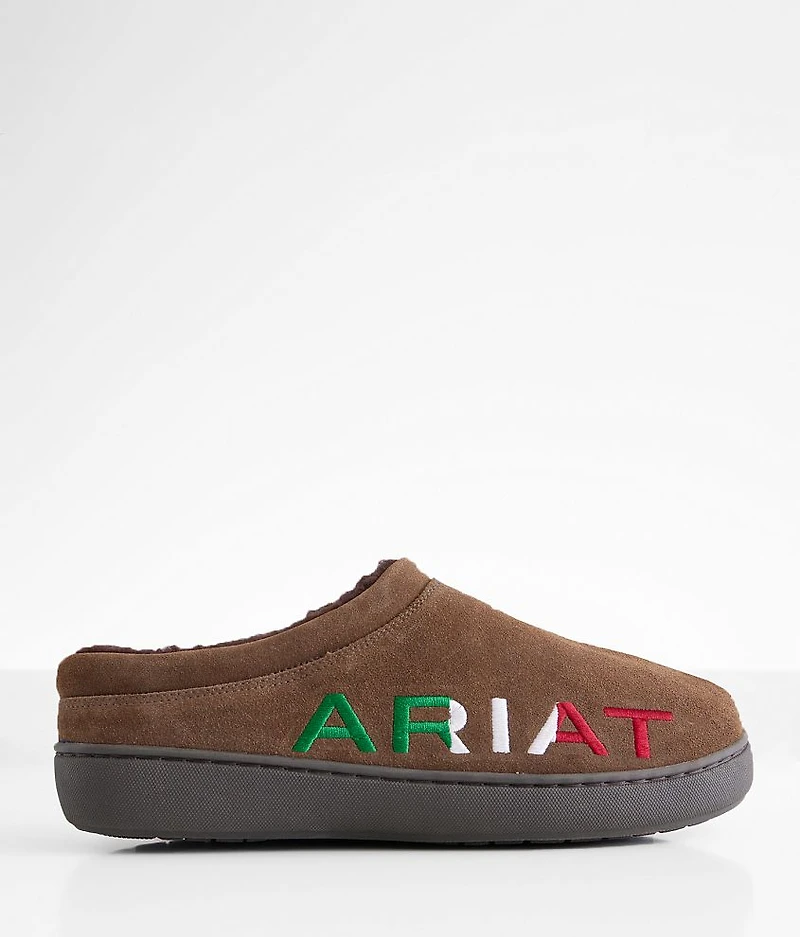 Logo Leather Clog Slipper