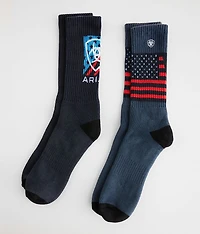 2 Pack Patriot Country Socks