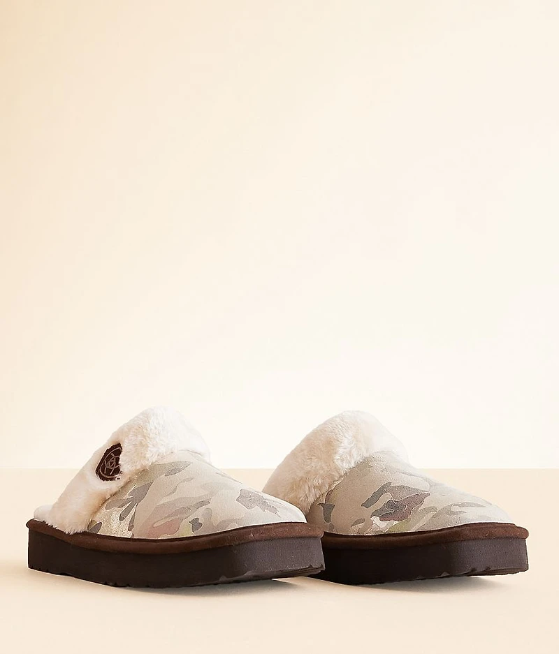 Jackie Exotic Camo Leather Slipper
