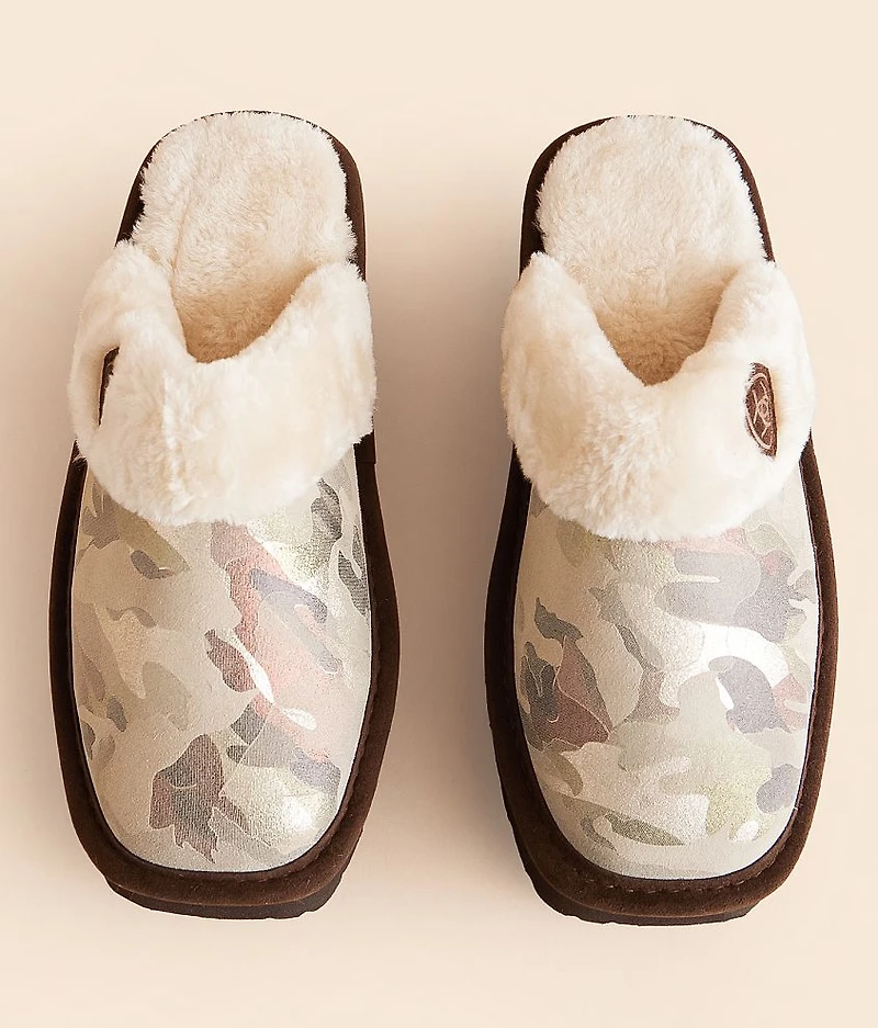 Jackie Exotic Camo Leather Slipper