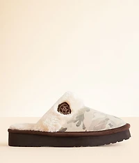 Jackie Exotic Camo Leather Slipper
