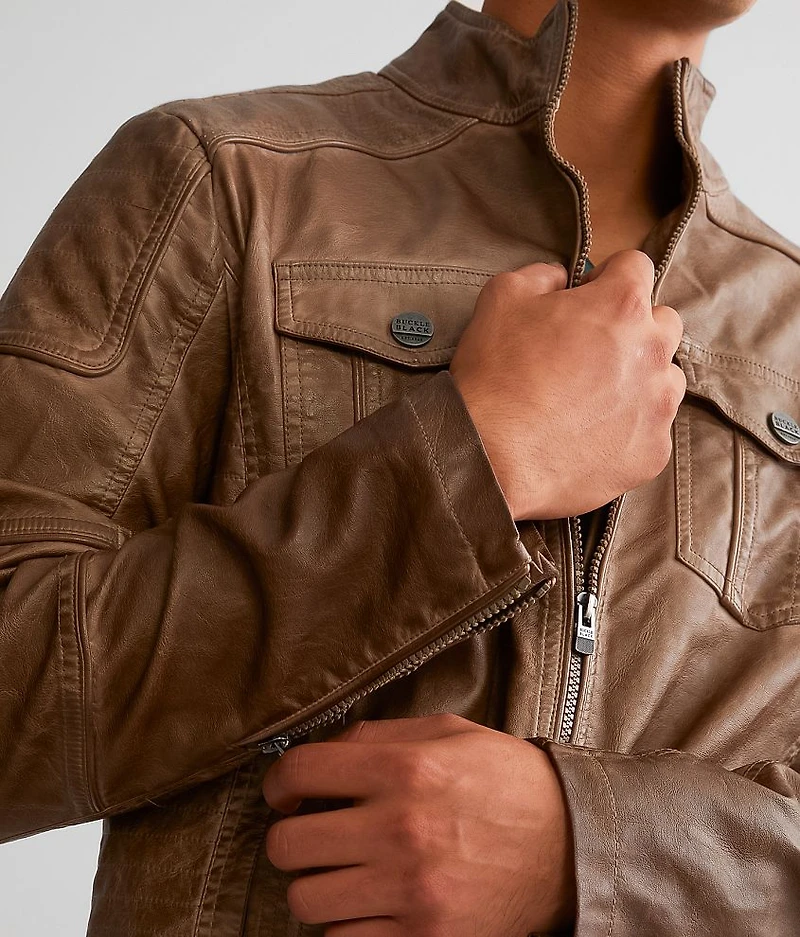 Faux Leather Jacket