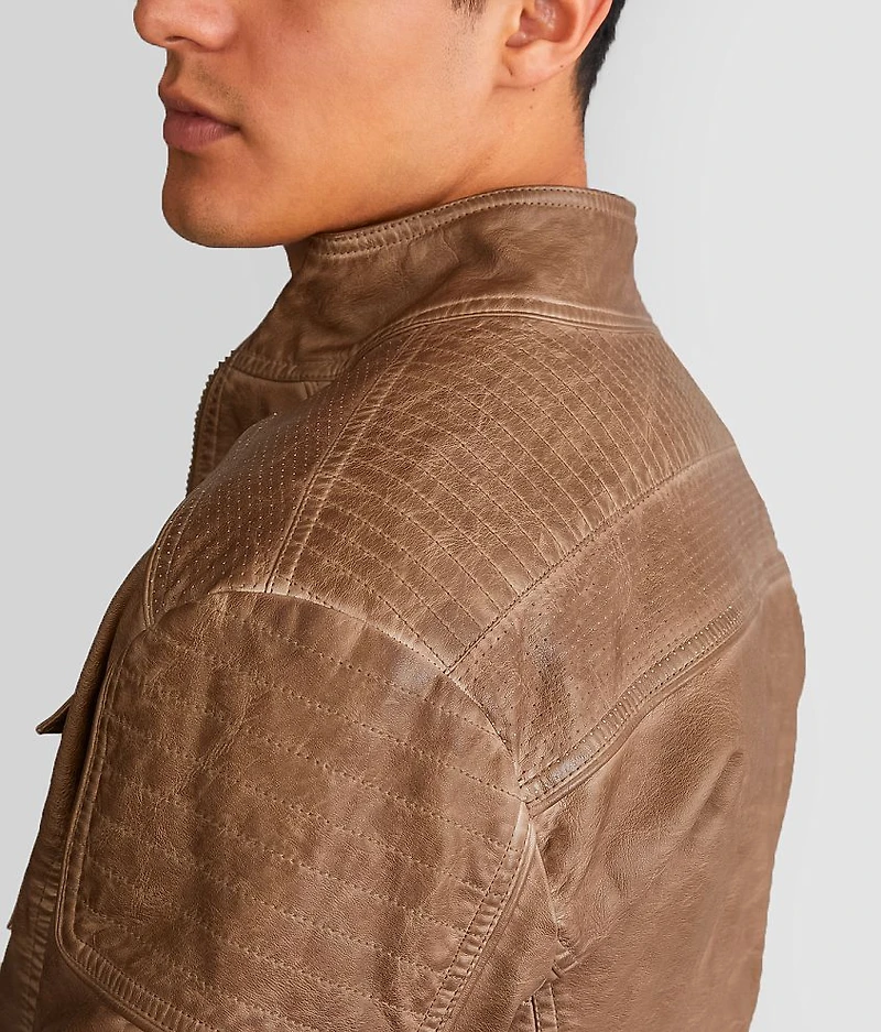 Faux Leather Jacket