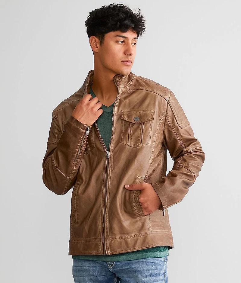 Faux Leather Jacket