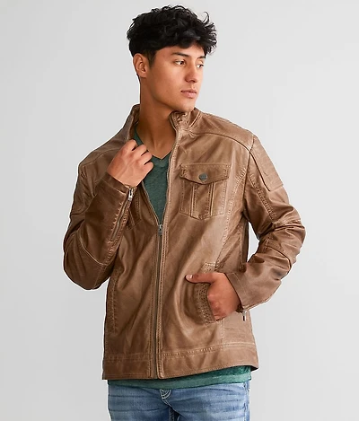 Faux Leather Jacket