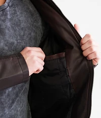 Faux Leather Jacket